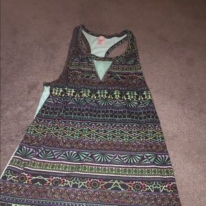 Black & Green Printed Muscle Tee